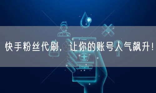 快手粉丝代刷，让你的账号人气飙升！