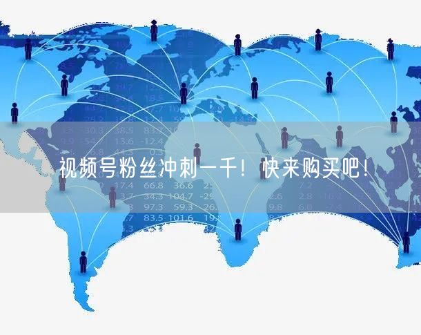 视频号粉丝冲刺一千!快来购买吧!
